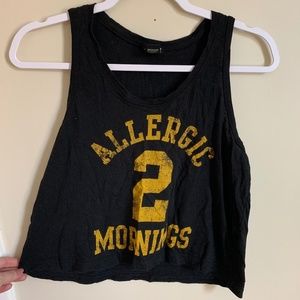 Forever21 Allergic to Mornings Tank (S)
